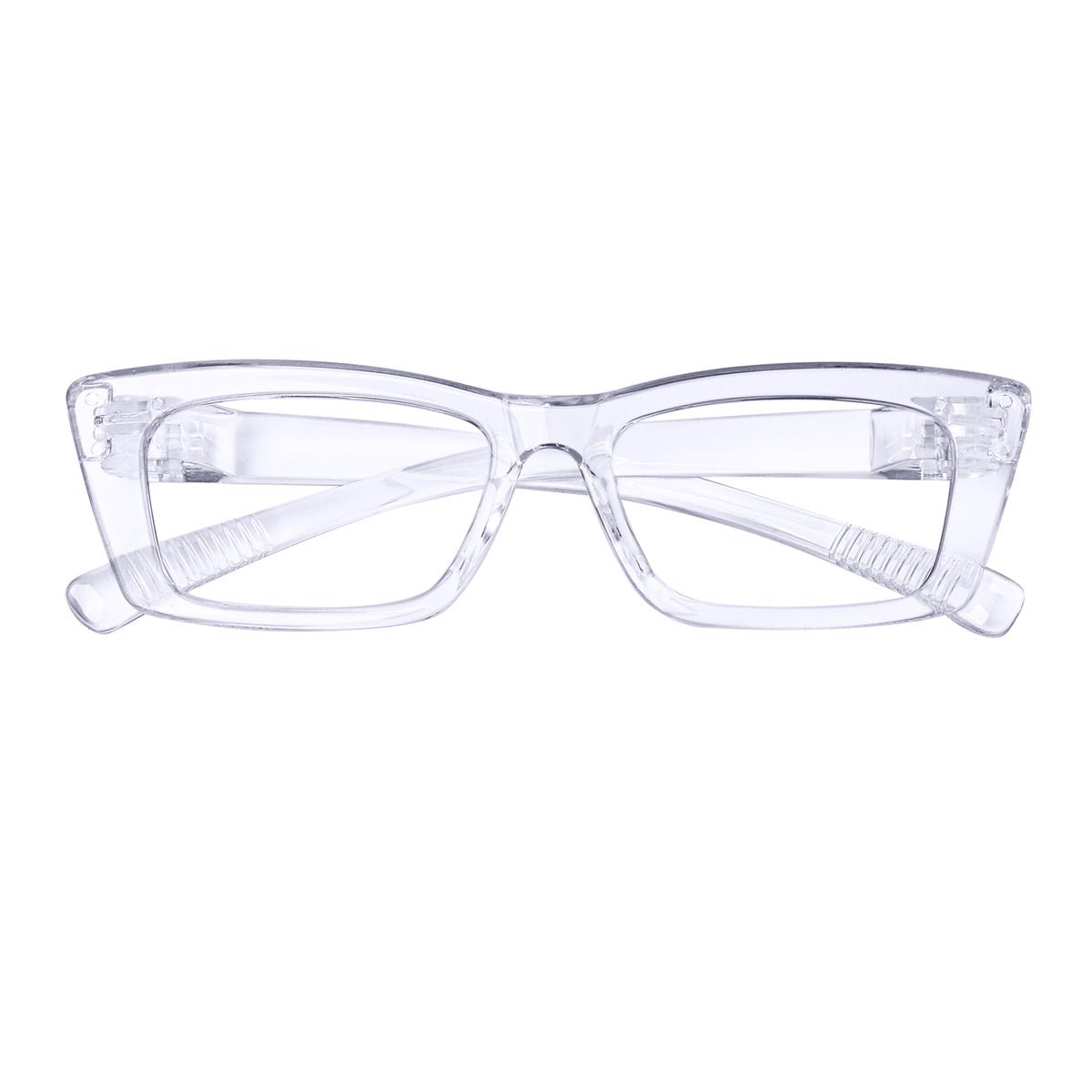 Cat-eye 30% Blue Light Blocking Metalless Screwless Eyeglasses R2501-B15