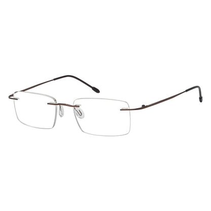 Rimless Spectacle Rectangle Reading Glasses RWK9904eyekeeper.com