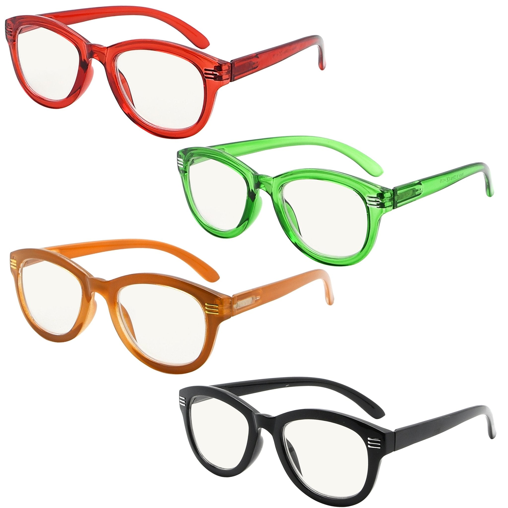 Lot de 4 lunettes de lecture multifocales l gantes pour femmes