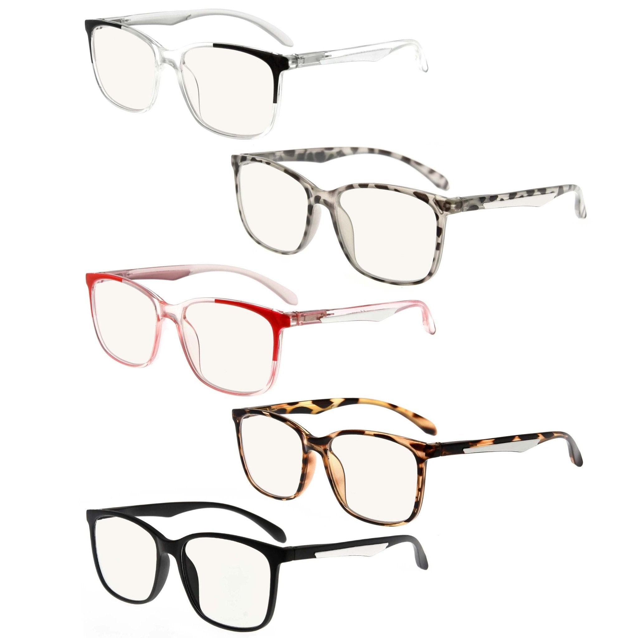 Lot de 5 lunettes de lecture multifocus progressives femme