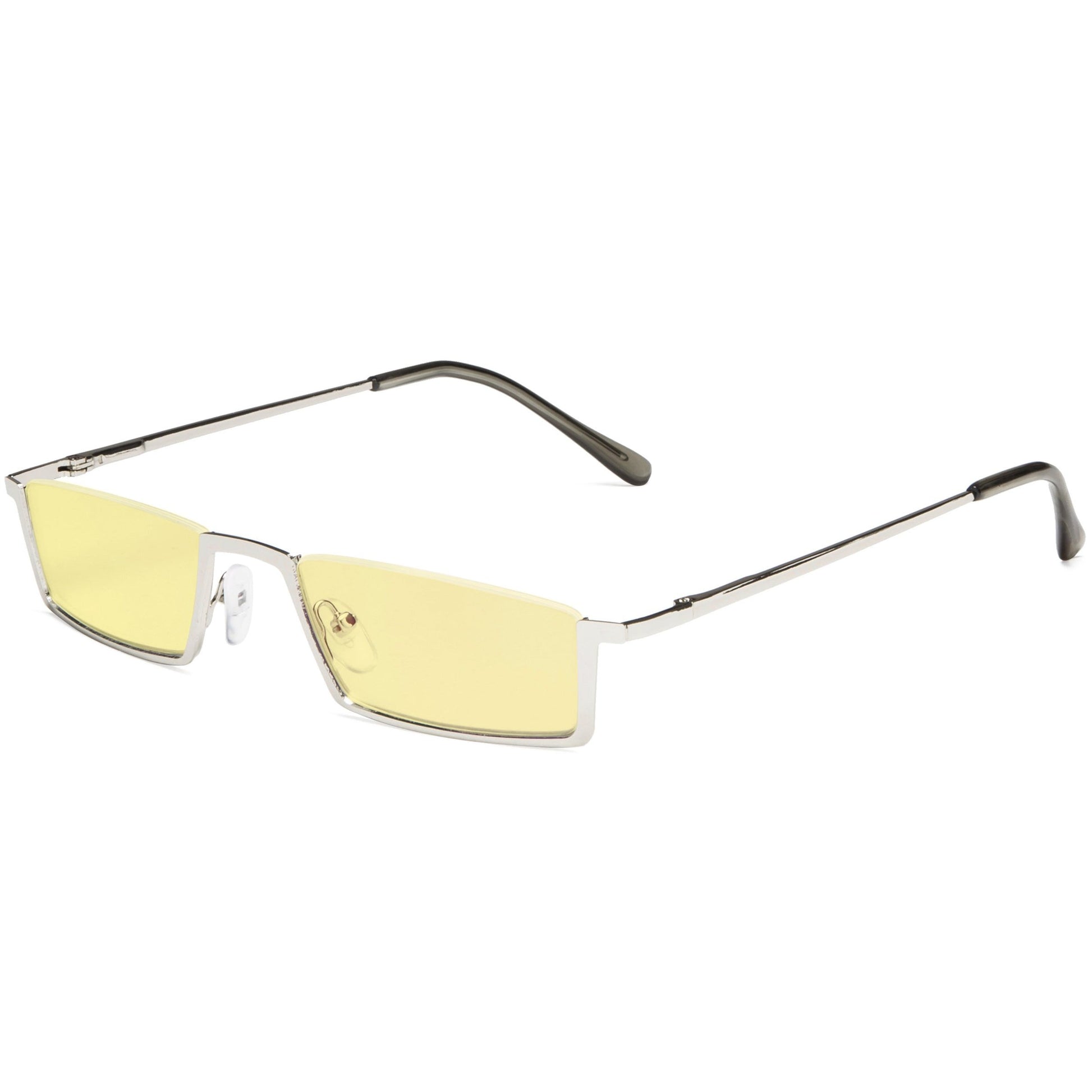 Yellow Lens Reading Glasses Silver TM9111