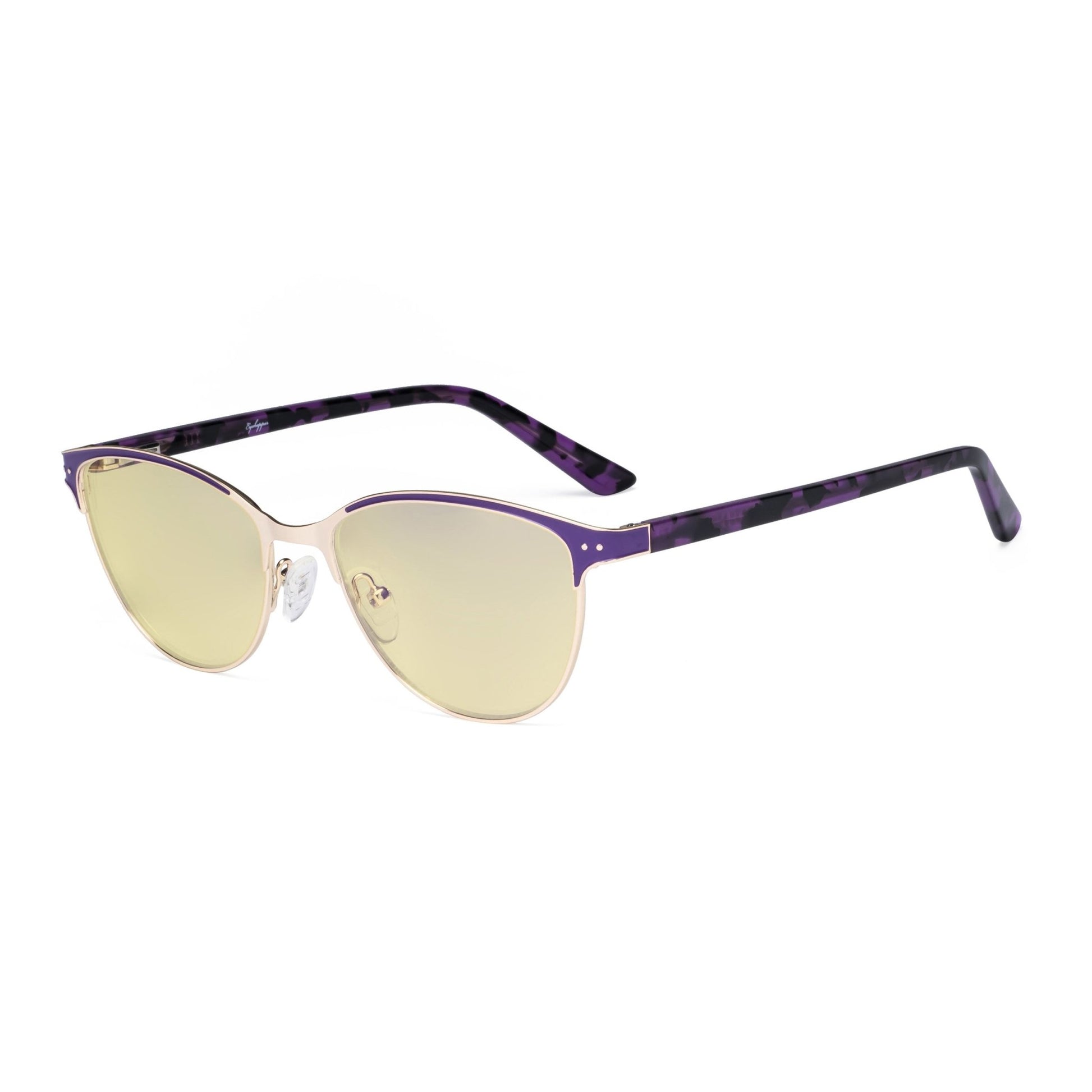 Blue Light Blocking Eyeglasses Purple LX19009-BB60