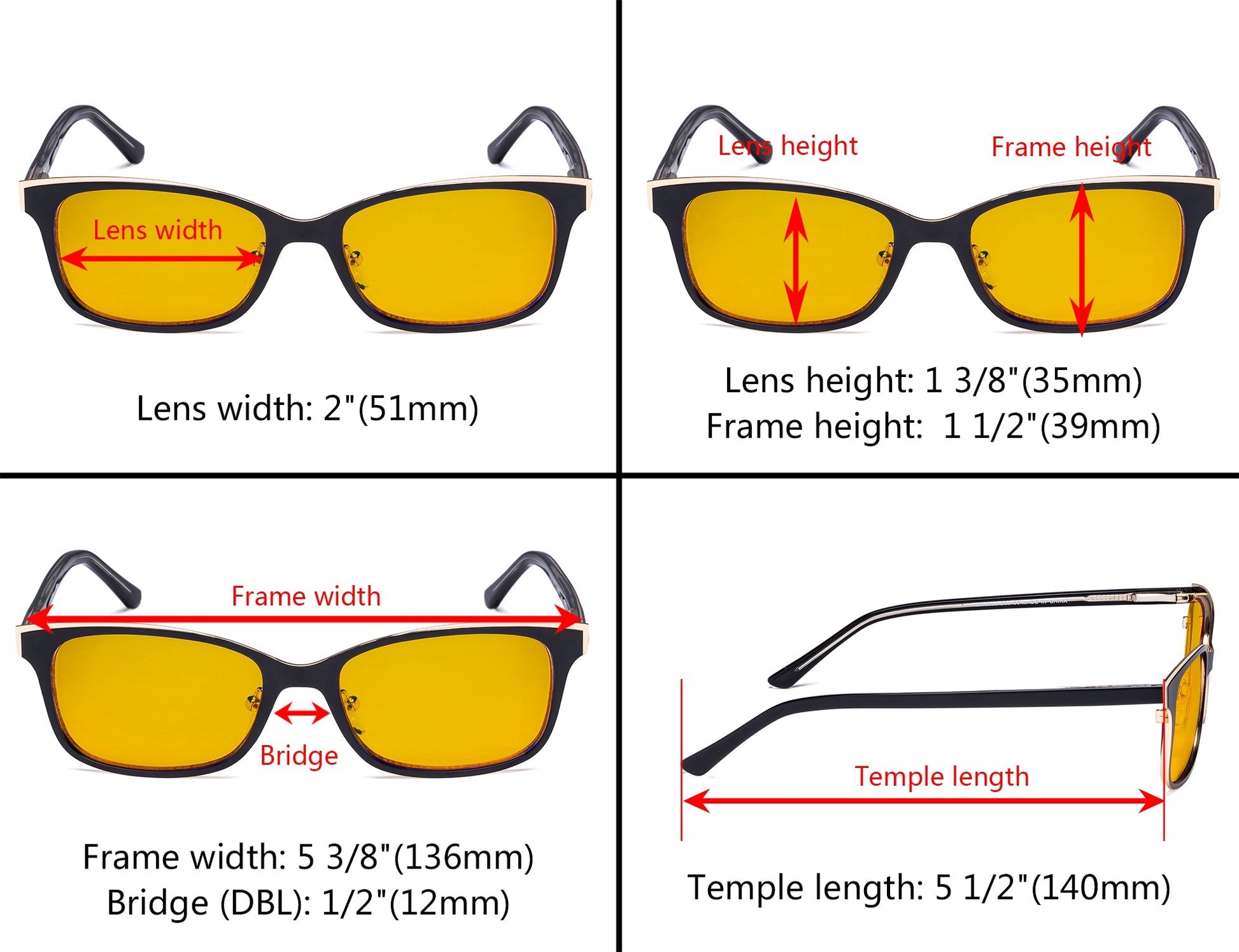 Blue Light Blocking Eyeglasses Dimension