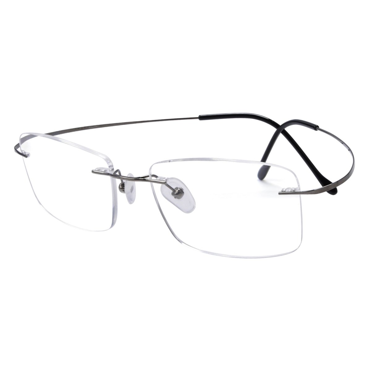 Rimless Reading Glasses Rectangle Readers Stylish R1509eyekeeper.com